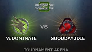 CampC3 Tiberium Wars 1v1  worldsdominate GDI vs g00dd4y2d13 NOD [upl. by Lechar]