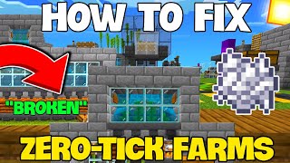 How To Fix ZeroTick Farms Kelp XP Bonemeal Minecraft Bedrock 121 [upl. by Erich389]