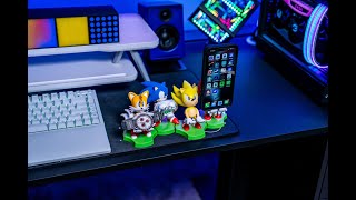 Cable Guys presents Holdems Sonic The Hedgehog Mini Phone Holders [upl. by Ellerehc]