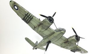 Matchbox 172 Bristol Beaufighter Full Kit Review and Build plus KitBash [upl. by Mosora]