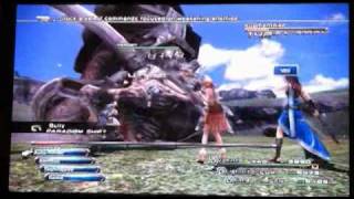 Lets Play Final Fantasy 13 Vanille DEATH trick on adamantoise [upl. by Naquin]