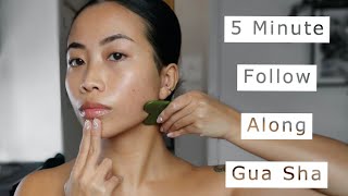 Quick Gua Sha Massage  Follow Along Tutorial [upl. by Aihtnis]