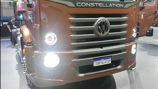 NOVO VW CONSTELLATION 30 320 8X2 BI TRUCK EURO6 NA FENATRAN 2022 [upl. by Kovacs]