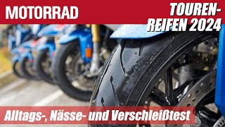 MotorradTourenreifen 2024 Umfassender Test unter Alltags Nässe und Verschleißbedingungen [upl. by Atinele542]