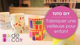 Fabriquer une veilleuse pour enfant tuto DIY [upl. by Golter]