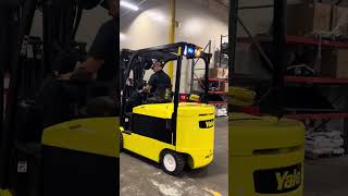 2019 YALE ERC120VHN 12000 LB ELECTRIC FORKLIFT CUSHION 99208quot 3 STAGE SIDE SHIFTER 48V [upl. by Angil]