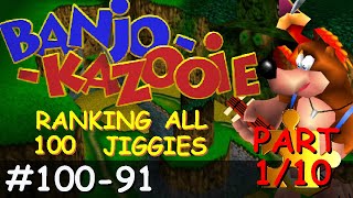 Ranking ALL 100 Jiggies in BanjoKazooie 10091 110 [upl. by Akkina]