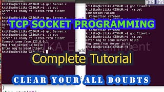 TCP Socket Programming  Socket Programming in C  TCP Socket Program with Easy Explanation [upl. by Thackeray]