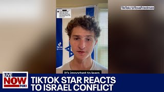 Israel Hamas war TikTok star reacts to conflict raises awareness  LiveNOW from FOX [upl. by Akinit909]