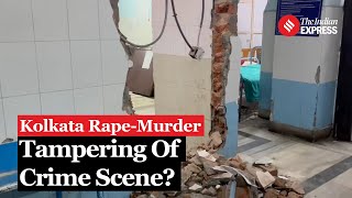 Kolkata Doctors RapeMurder Case Renovation Work Near crime Scene Sparks Tampering Allegations [upl. by Rizan531]