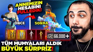 ANNEMİZİN 6 YILLIK HESABINI FULLEDİK 🥰 66000 UC TARİHİN EN TATLI VİDEOSU  PUBG MOBILE [upl. by Moya]