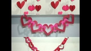 DIY Dia dos Namorados decoração com corações [upl. by Zinck]