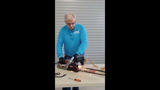 How to Change an Oregon CS1500 Electric Chainsaw Chain amp Sharpener quick amp Easy [upl. by Balduin566]