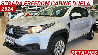 Nova Fiat Strada Freedom Cabine dupla 2024 chega por R116490 com muito Robustez e versatilidade [upl. by Notfilc288]