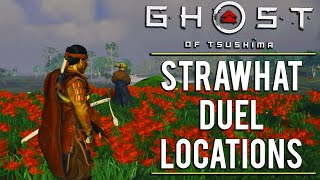 STRAW HAT DUEL LOCATIONS SIX BLADES OF KOJIRO  GHOST OF TSUSHIMA GAMEPLAY [upl. by Bethina]