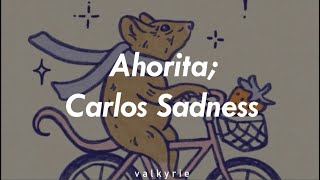 Ahorita Carlos Sadness  lyrics [upl. by Ilrebmik]