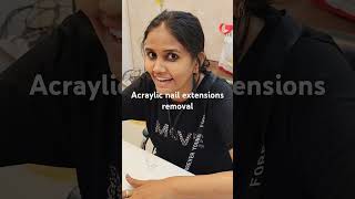 Acrylic nail extensions removal clint review nailextension nailstudio affinitysalon [upl. by Brenna]