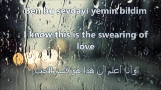 quotBen Bir Tek Adam Sevdimquot Lyrics Translated to English amp Arabic [upl. by Balch]