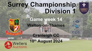 WOT v Cranleigh 10th August 2024 [upl. by Cristy708]