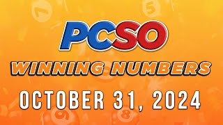 P94M Jackpot Super Lotto 649 2D 3D 6D and Lotto 642  October 31 2024 [upl. by Ahtebat]