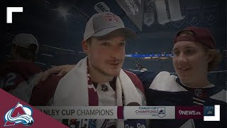 Onice interviews after Avalanche Stanley Cup victory [upl. by Audrey]