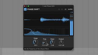 Phase Shift  Audec  Cascaded AllPass Filter VST Plugin [upl. by Tunk126]