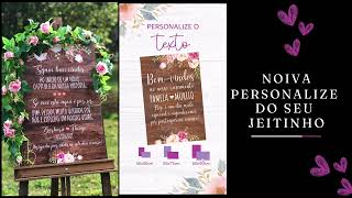 Compre Agora  Plaquinhas para Casamento  Personalize a sua Online [upl. by Jueta]