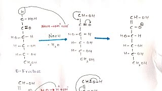 Lobry de Bruyn–van Ekenstein rearrangement  Dfructose to Dglucose and Dmannose  Bio science [upl. by Rebor]