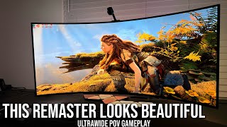 Its HERE Horizon Zero Dawn Remastered on a 45quot LG UltraWide OLED  LG45GS96QB HDR Gameplay [upl. by Cilegna]