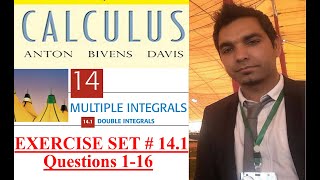 Multivariable Calculus Ex  141 Q  116 Double Integrals Howard Anton 10th Ed [upl. by Yc]