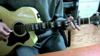 The Christmas Song Chestnuts Roasting On An Open Fire acoustic tutorial [upl. by Kcirderfla]