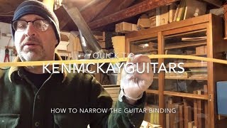 Narrow ABS Guitar Binding  HowTo  Ken McKay Guitars [upl. by Isa984]