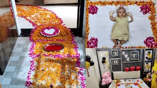 Aditi Singh  Welcome Home Baby Girl Celebration  NewBorn Baby Welcome  Decoration Idea [upl. by Dafna162]