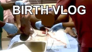 BIRTH VLOG  RAW amp REAL LABOR amp DELIVERY  Natural amp Unmedicated 40 Weeks [upl. by Atoiganap]