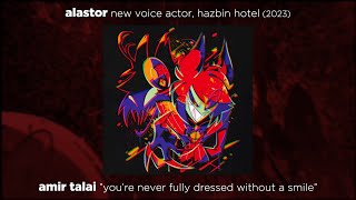 AMIR TALAI quotyoure never fully dressed without a smilequot  Alastor new voice actor  Hazbin Hotel [upl. by Yerhcaz]