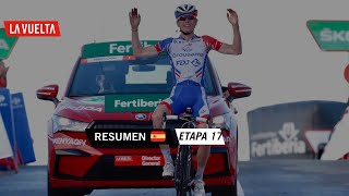 Resumen  Etapa 17  La Vuelta 20 [upl. by Kalagher]