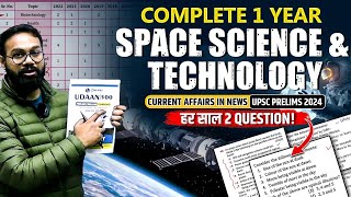 Complete 1 Year Current Affairs  Space Science And Technology  UPSC 2024  OnlyIAS [upl. by Allwein]