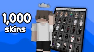 ✅ 1000 cosmetics skin pack 🔥 MCPEMCBE 120 WORKS ON HIVE [upl. by Ode]