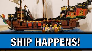 Lego Pirate MOC  A HUGE SHIP Model Review from 2x Creator Sets 31109  for Eldorado Fortress 10320 [upl. by Eiramik647]