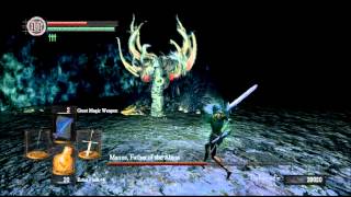 Dark Souls PC Boss Battle  Zweihander vs Manus Father of the Abyss [upl. by Kosse]