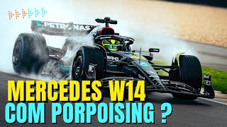 MERCEDES W14 COM PORPOISING  QUIQUES SÃO APONTADOS NO VÍDEO DO SHAKEDOWN  FORMULA 1 [upl. by Josephina252]