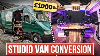 £1000 Studio Van Conversion Full Build [upl. by Mcgill]