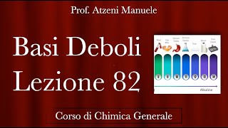 quotBasi deboliquot L82  Chimica generale  ProfAtzeni ISCRIVITI [upl. by Ormsby]