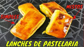 LANCHES DE PASTELARIA  Simples e Mistos como fazer EXCELENTE FAÇA E VENDA [upl. by Ecirehc]