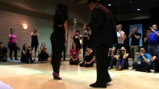 Eddie Torres and Griselle Ponce Pachanga workshop at LA Salsa Congress 2011 [upl. by Sirrep101]