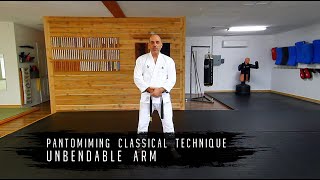 SOLO Training Series  Nihon Goshin Classical Techniques  Unbendable Arm [upl. by Mauer624]