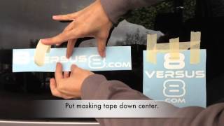 How to Apply a Car Decal  Detailed Steps  Dry Method  Application to Removal [upl. by Liba]