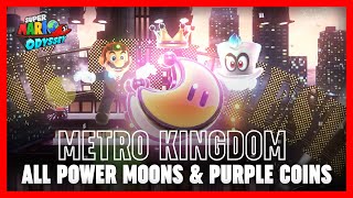 Mario Odyssey 100 Walkthrough  08  Metro Kingdom 12 All Moons amp Coins [upl. by Moshell209]