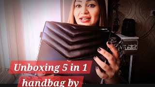 unboxing amp reviewing 5 in 1 viral Handbag 👜 by HERBAG [upl. by Fitzger]