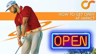 GOLF  HOW TO GET OPEN AT IMPACT [upl. by Cheffetz]